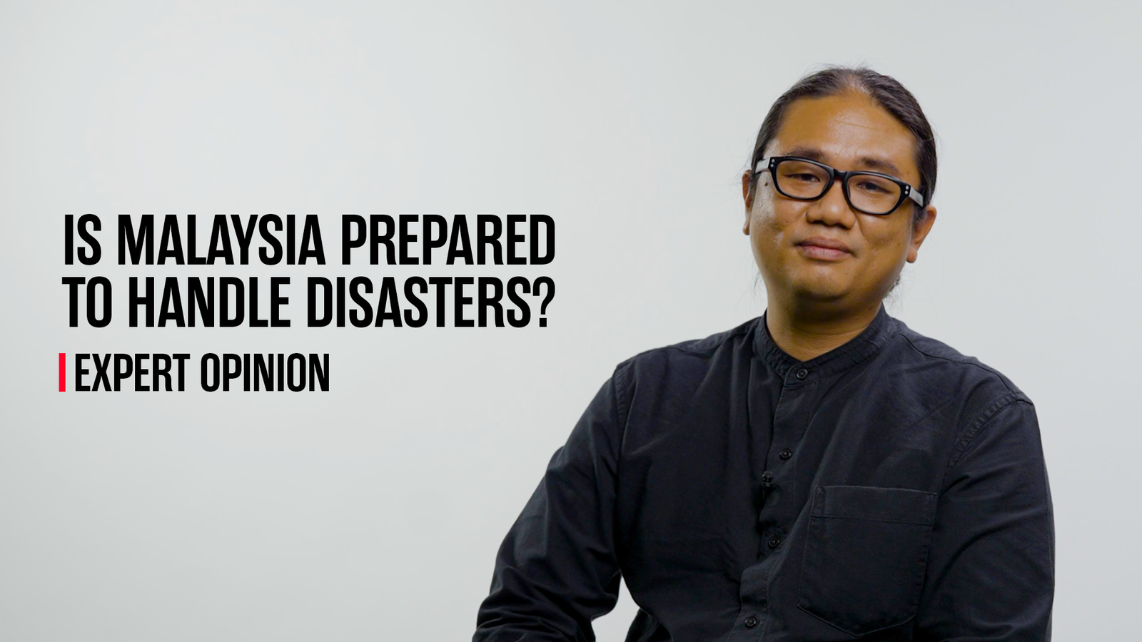 YouTube thumbnail of Hafiz Amirrol, disaster risk reduction specialist.